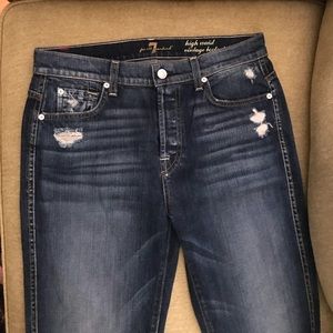 7 for all mankind high waist vintage bootcut